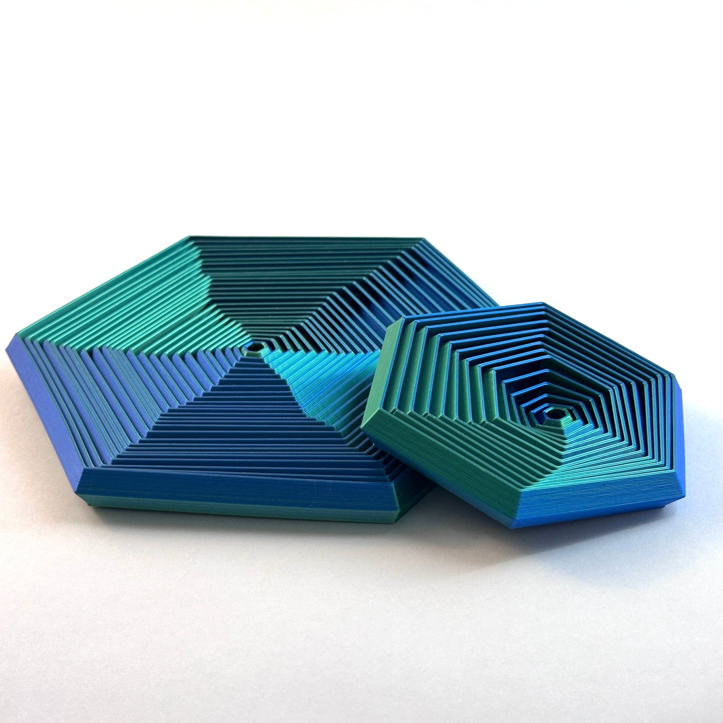 Fractal Hexagon Fidget Spiral Toy