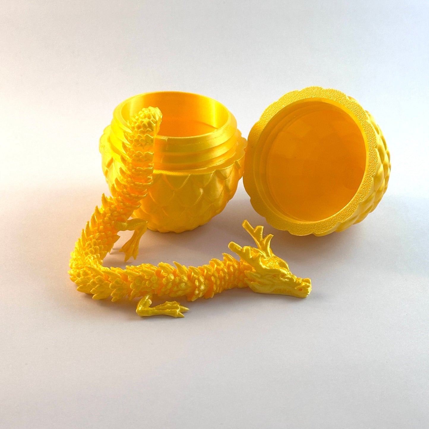 3D Printed Dragons with Eggs Enclosure Fidget Toy