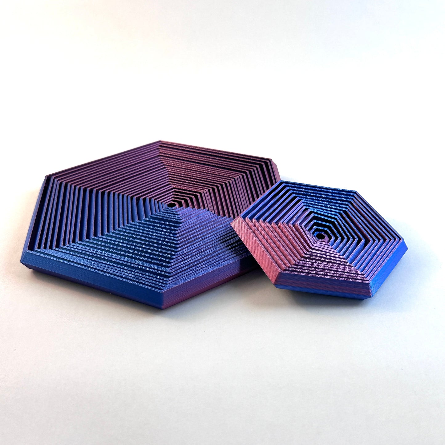 Fractal Hexagon Fidget Spiral Toy