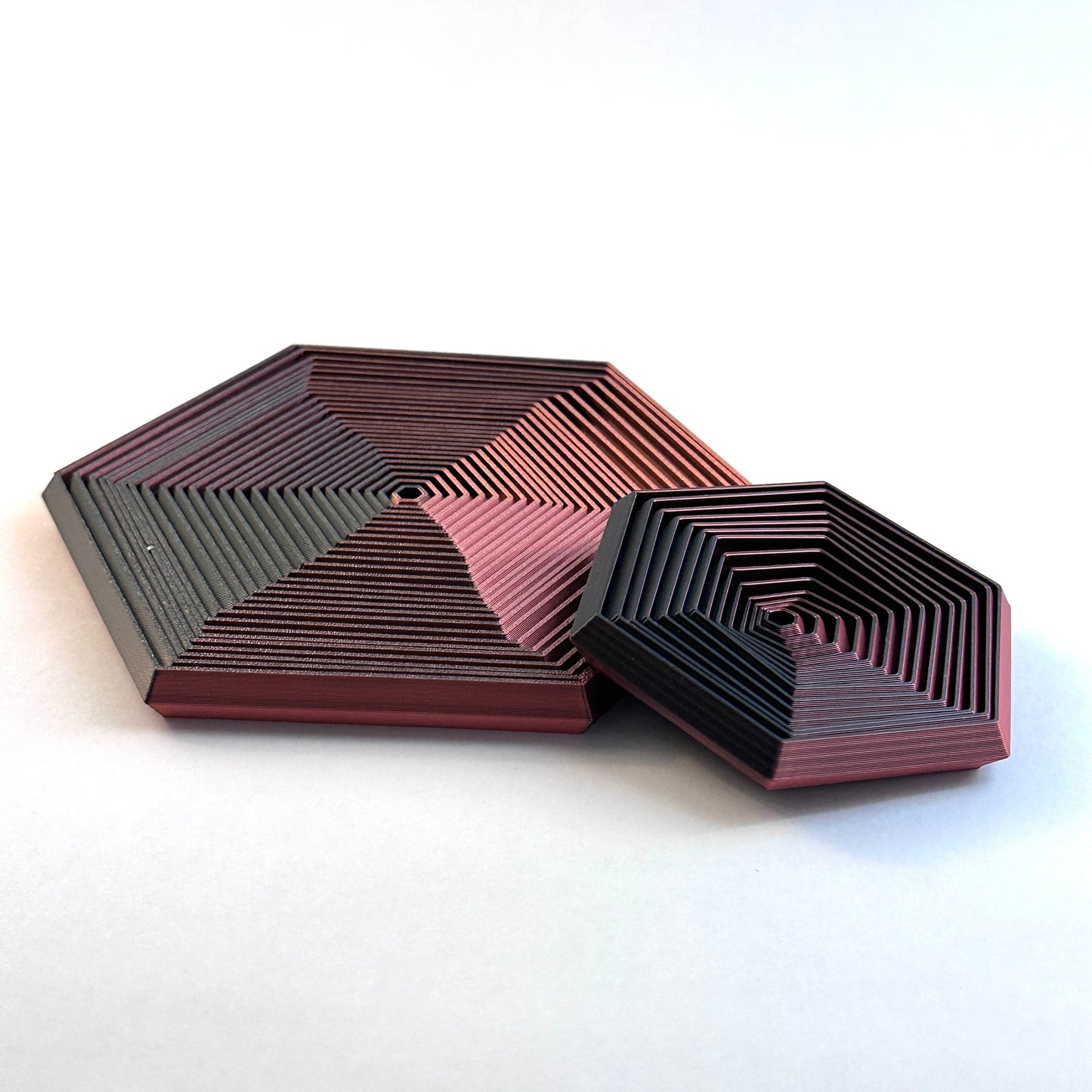 Fractal Hexagon Fidget Spiral Toy